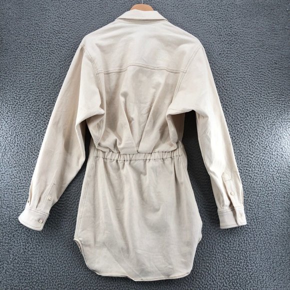 Western Style Cream Long Sleeve Dress - Picture 4 of 13